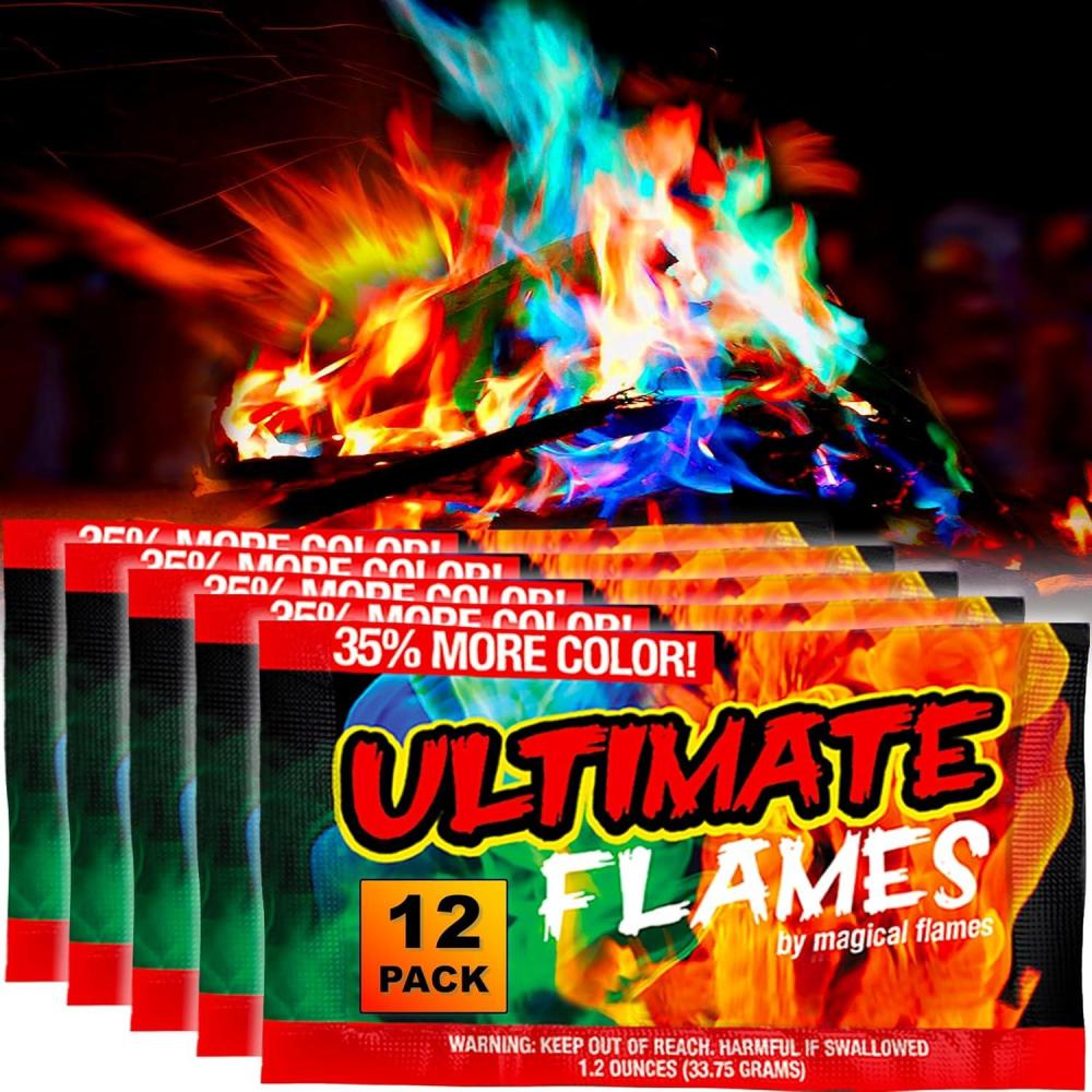 image:imageMagical Flames Fire Color Changing Packets Fire Pit 25 Pack Fire Color Packets for Camping Essentials Campfire Bonfire amp Fireplaces Campfire Accessories Cosmic FlamesUltimate 12Pack