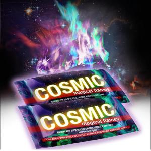 Magical Flames Fire Color Changing Packets Fire Pit (25 Pack), Fire Color Packets for Camping Essentials, Campfire, Bonfire & Fireplaces, Campfire Accessories, Cosmic Flames(Cosmic 25-Pack)