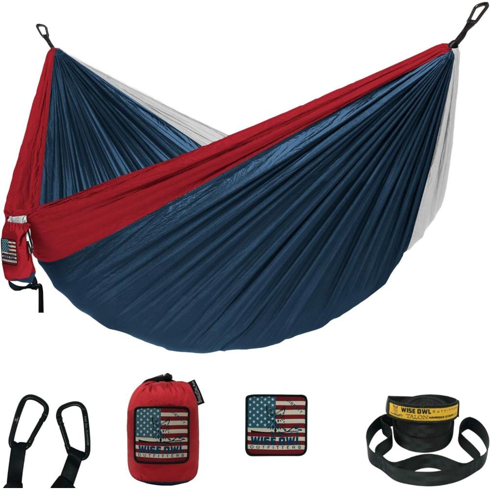 image:imageWise Owl Outfitters Camping Hammock  500lbs Portable Hammock with Tree Straps  Travel Backpacking Hiking Outdoors Camping Gear  Single or DoubleUsa