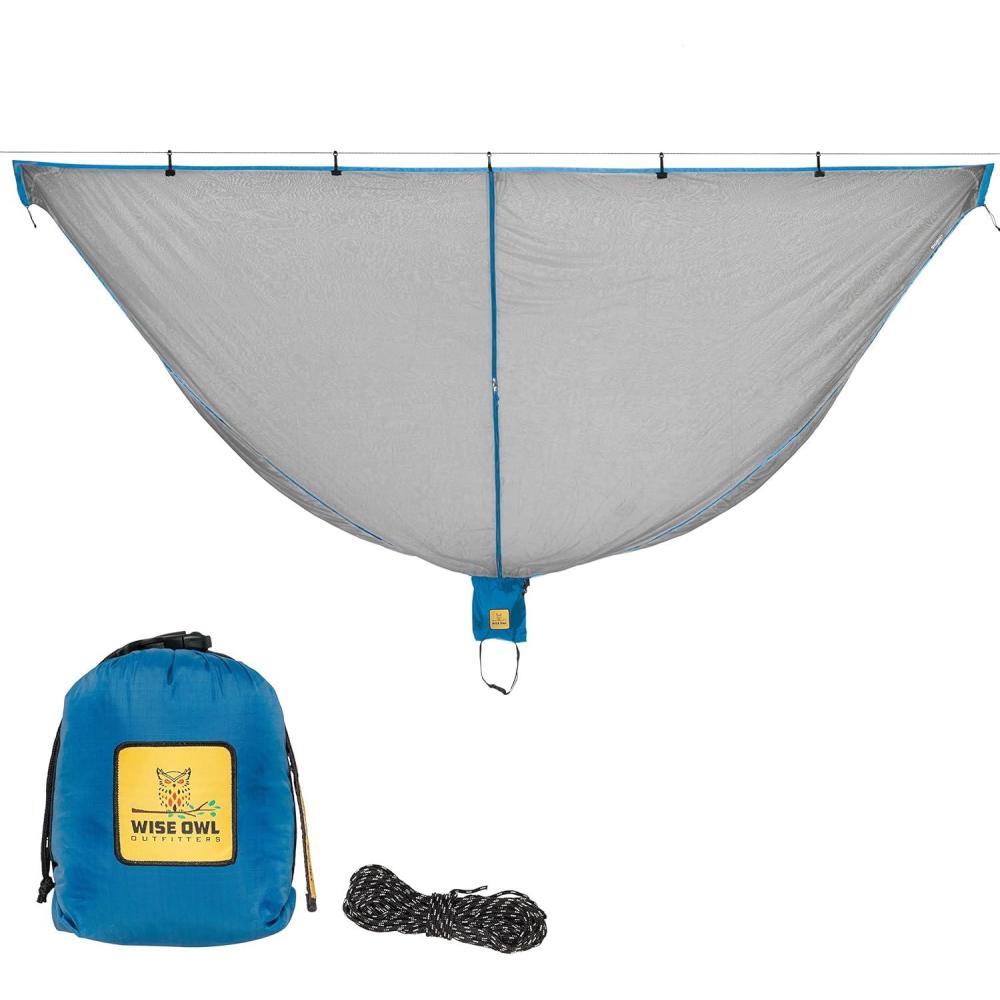 image:imageWise Owl Outfitters Hammock Bug Net  Mosquito Net for Hammock Lightweight Bug Netting for Camping Hiking Backpacking Forest amp Outdoor UseBlue
