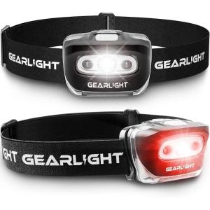 LED Headlamp 2-pack Battery Powered (AAA) | Head Lamp for Running Hunting Camping Fishing Hiking with Red Light and Adjustable Headband – Bright Forehead Headlamp 7 Modes (Batteries Not Included)(2 Pack  Battery Powered (Batteries Not Included))