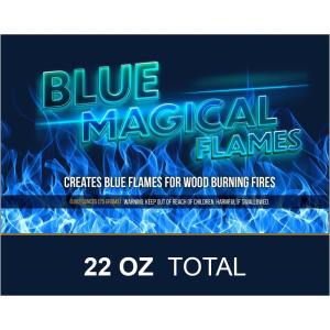 Magical Flames – Create Vibrant Blue Flames for Fire Pit – (25 Pack) – Campfire, Bonfire, Outdoor Fireplace – Funky, Mystic Flames – Twice The Color – Half The Price