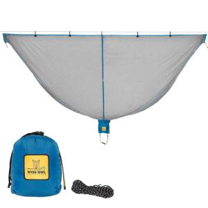 Wise Owl Outfitters Hammock Bug Net – Mosquito Net for Hammock, Lightweight Bug Netting for Camping, Hiking, Backpacking, Forest & Outdoor Use(Blue)